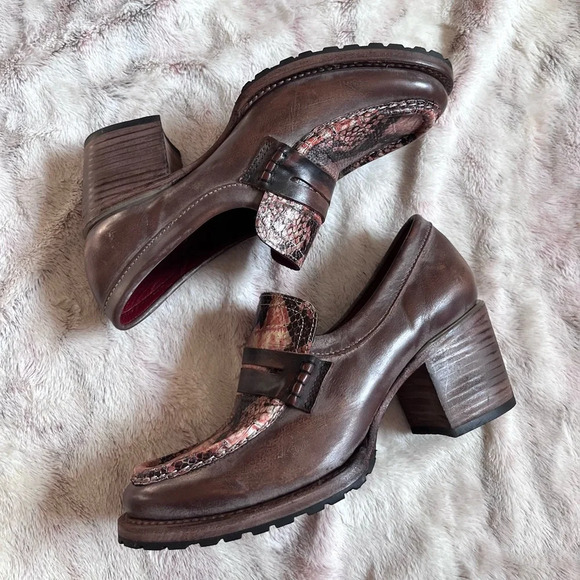 Freebird Bristol Chunky Heeled Loafer - Picture 16 of 16